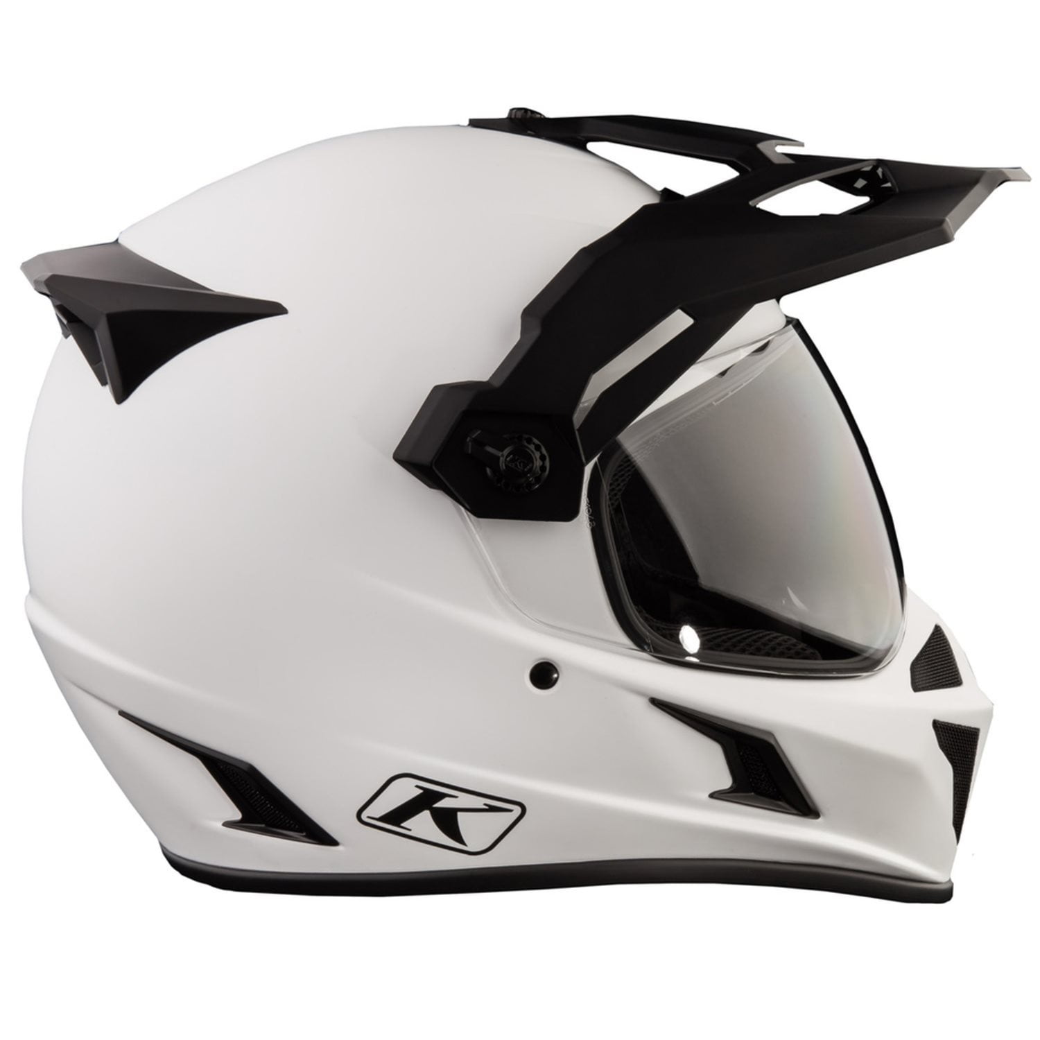 Klim Krios Karbon Adventure Helmet ECE Element Matte White – Utgångna produkter Klim Krios Karbon Adventure Helmet ECE Element Matte White - Bild 2