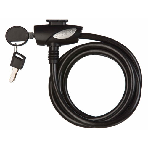 Spectra Spirallås 10x1800mm nyckel & LED-belysning