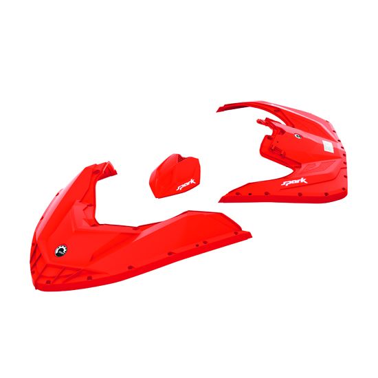 Sea-Doo Spark Panelsats Röd – Skrov Sea-Doo Spark Panelsats Röd