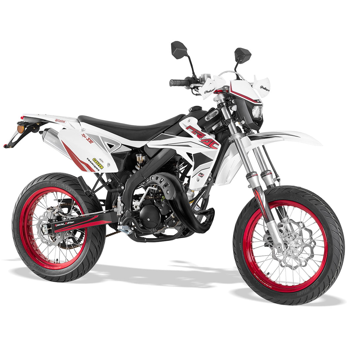 Rieju Drac Supermotard RS Vit – Utgångna produkter Rieju Drac Supermotard RS Vit