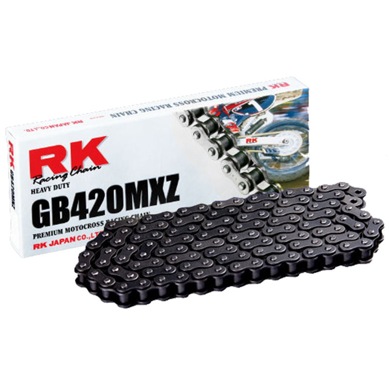 RK MXZ Kedja 420 130-Länkar Svart – Kedjor RK MXZ Kedja 420 130-Länkar Svart