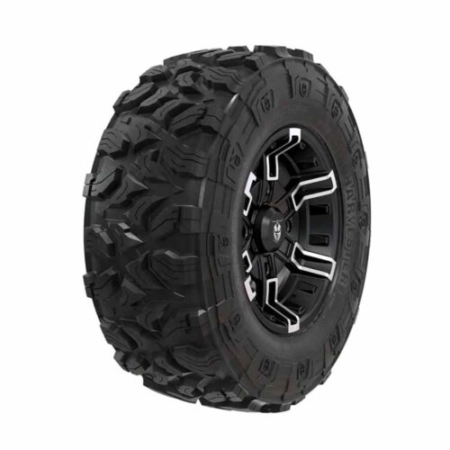 Pro Armor Wheel & Tire Set: 4202 Buckle & Harvester, Accent, 28" x 10" R14