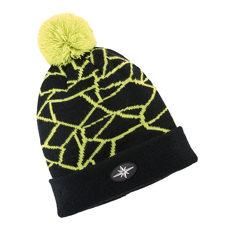 Polaris Shattered Cuff Mössa Black Lime – Utgångna produkter Polaris Shattered Cuff Mössa Black Lime