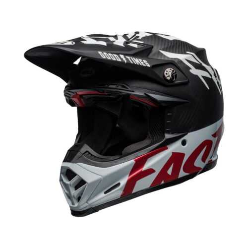 BELL Moto-9 Flex Helmet Fasthouse WRWF Gloss Black/White/Red