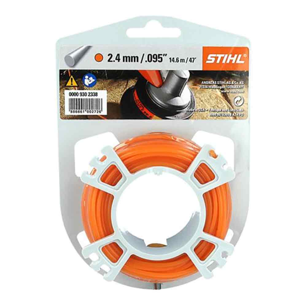 Stihl Trimmertråd Nylonlina Rund 2,4mm x 14,6m – Klingor och tråd Trimmertråd Nylonlina Rund 2,4mm x 14,6m