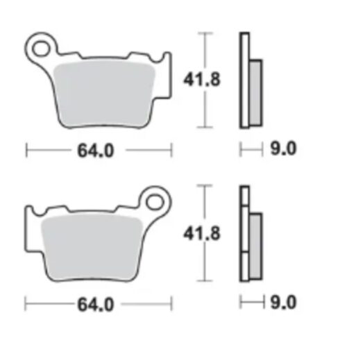 ProX Bromsbelägg bak KTM125/150/ 200/250/300/350/450/525/530