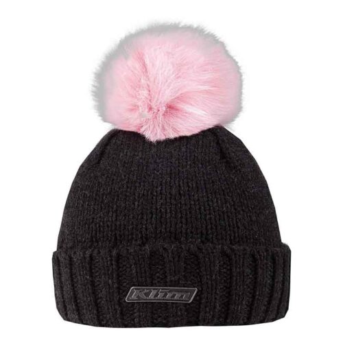 Klim Pom Beanie Charcoal - Pink