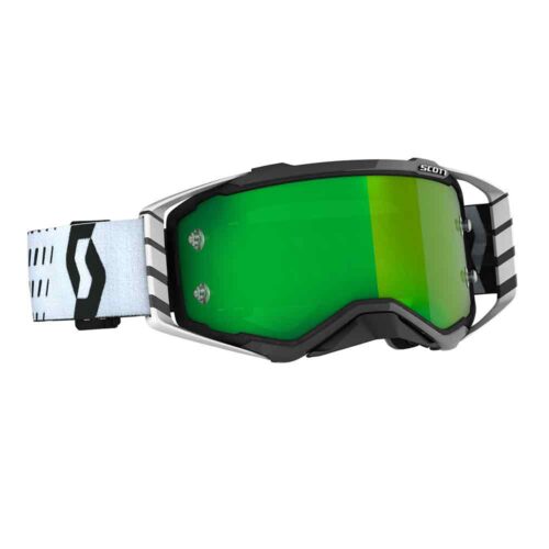 Scott Goggle Prospect Black/White / green chrome works
