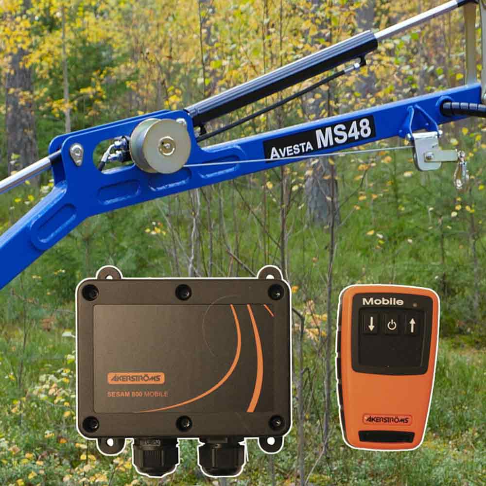 Avesta-Vagnen Vinsch med 25m vajer hydraulisk, radiostyrd Utan ranstyr – Utgångna produkter Vinsch med 25m vajer hydraulisk, radiostyrd Utan ranstyr