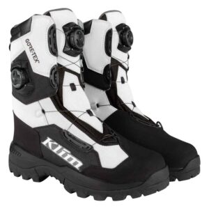 Black/Size 2 Klim Klimate GTX Youth Snocross Snowmobile Boots 
