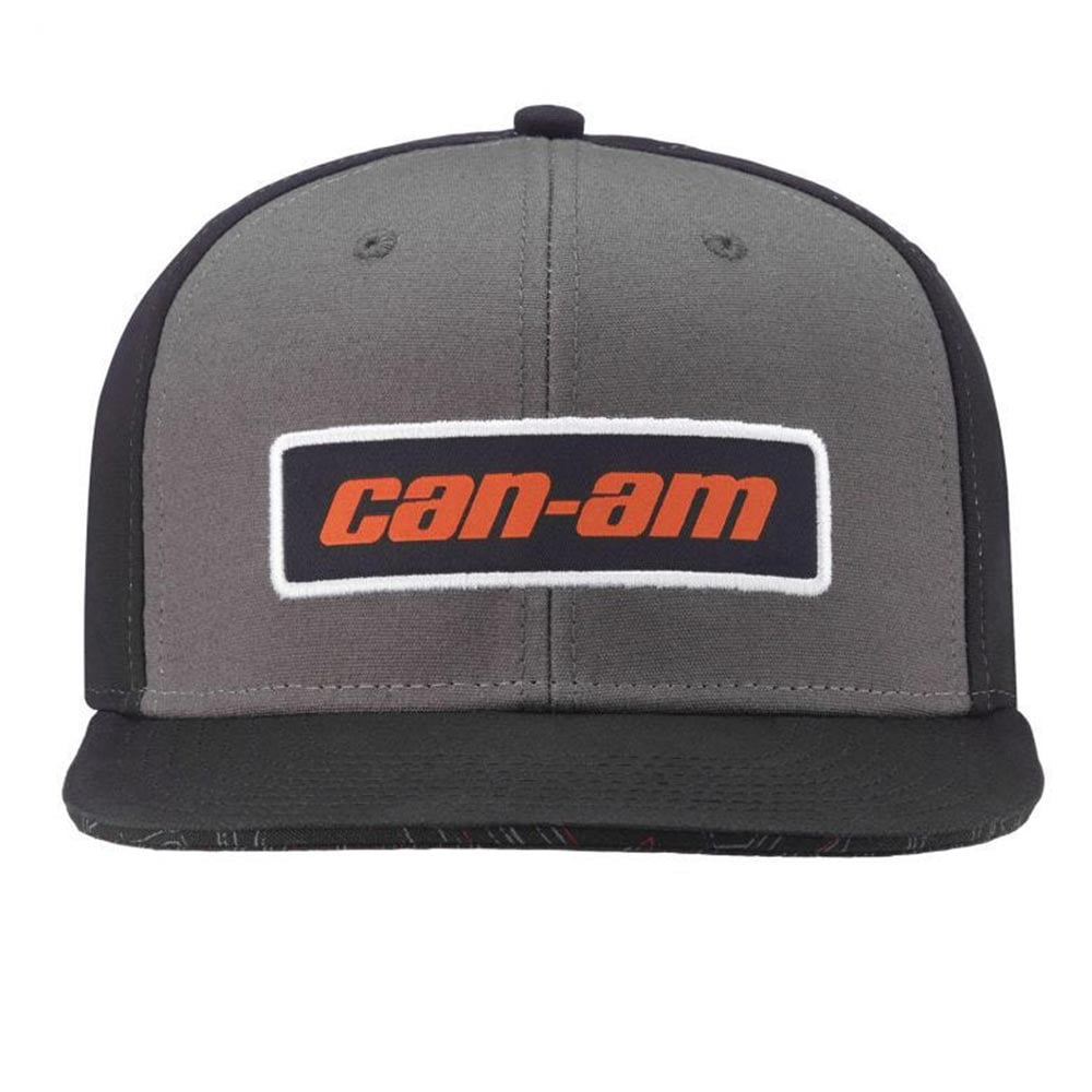 Can-Am Flat Cap Patch Grå – Utgångna produkter Can-Am Flat Cap Patch Grå