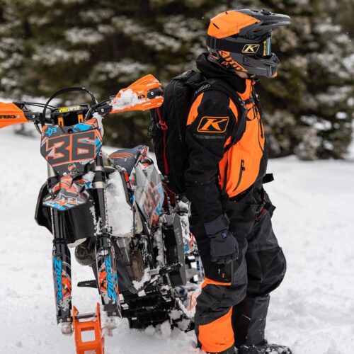 Alternative view of Klim Scout One-Piece Gore-Tex Black - Strike Orange