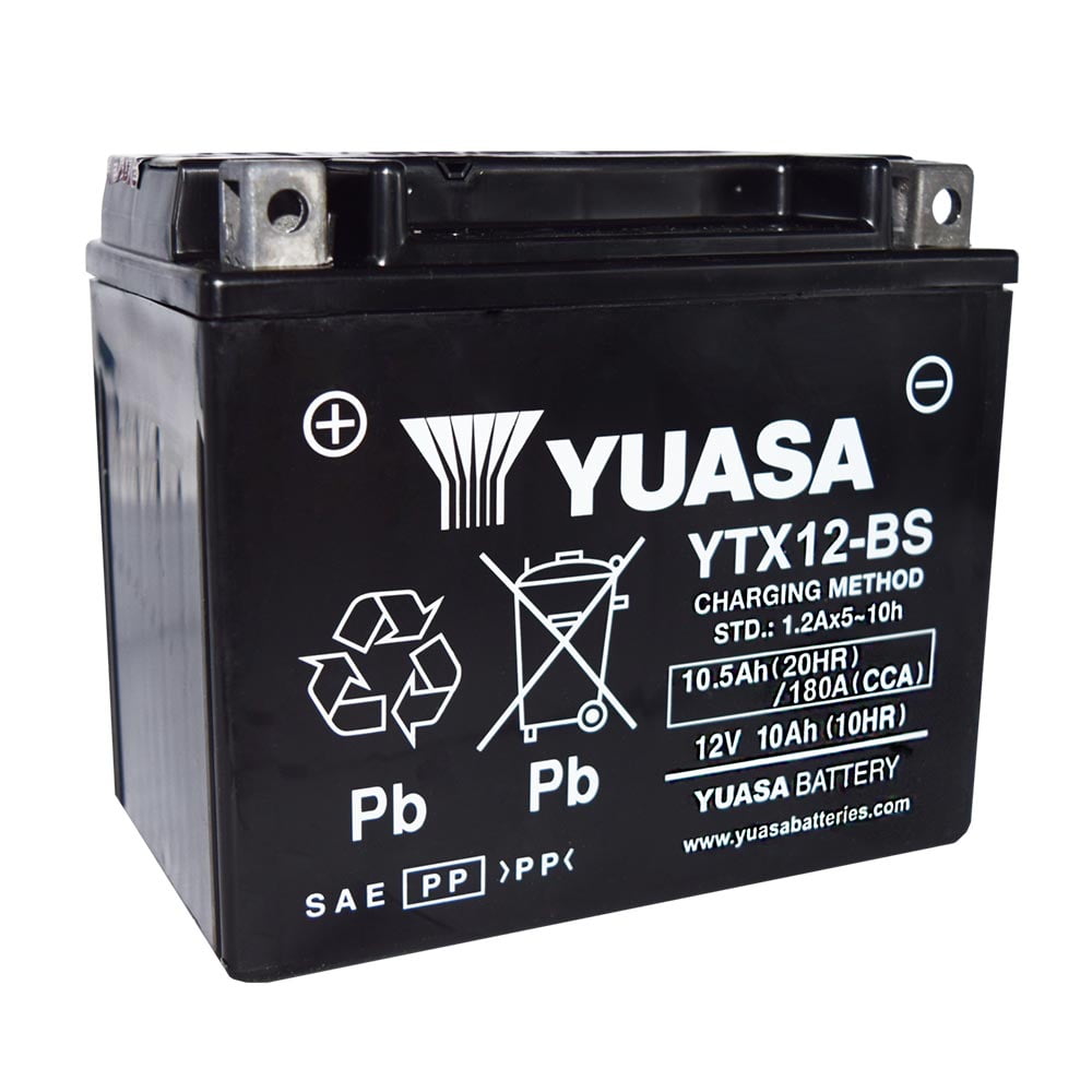 Yuasa Batteri Yuasa YTX12-BS – Startbatterier Batteri Yuasa YTX12-BS