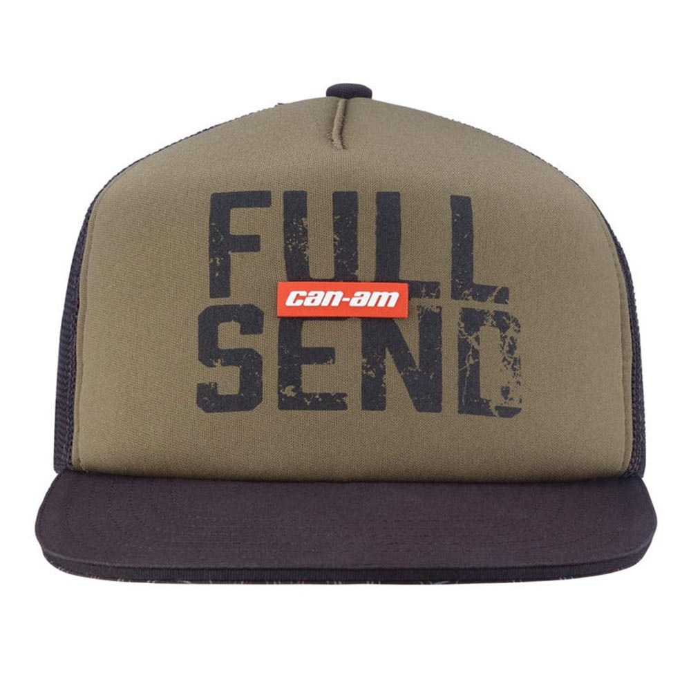 Can-Am Sender Mesh Flat Cap Khaki – Utgångna produkter Can-Am Sender Mesh Flat Cap Khaki