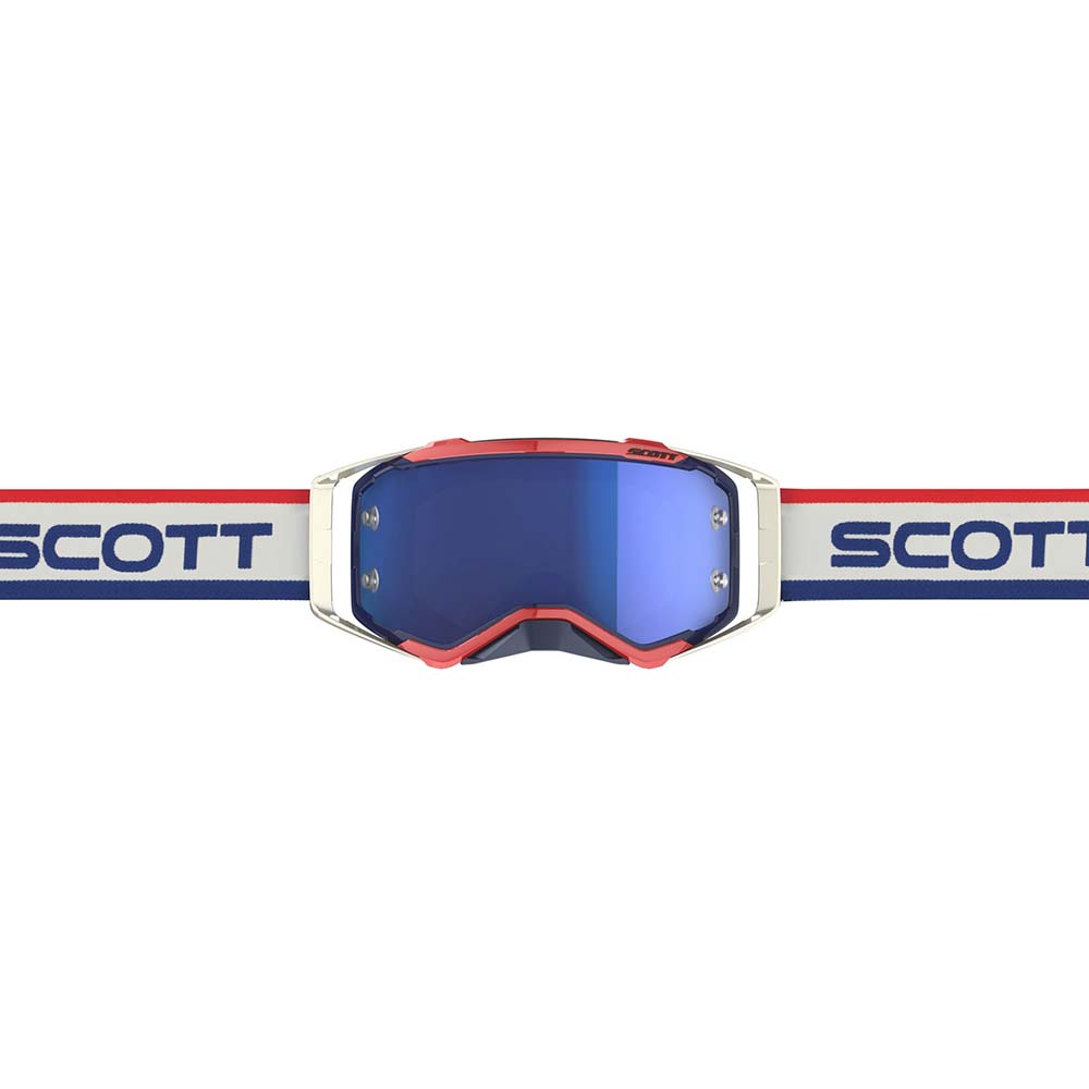 Scott Goggle Prospect retro white/blue / blue chrome works – Crossglasögon Scott Goggle Prospect retro white/blue / blue chrome works - Bild 2