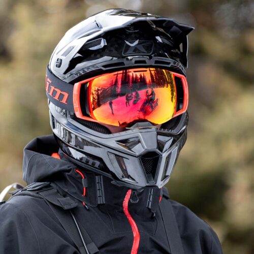 Klim Aeon Goggle Tech Fiery Red/Smoke Red Mirror