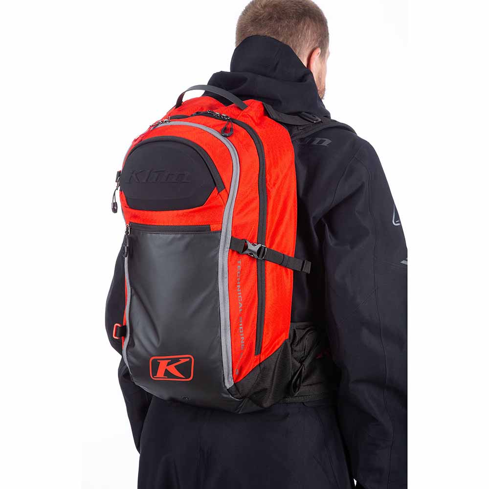 Klim Krew 22 Pack Fiery Red/Black – Väskor Klim Krew 22 Pack Fiery Red/Black