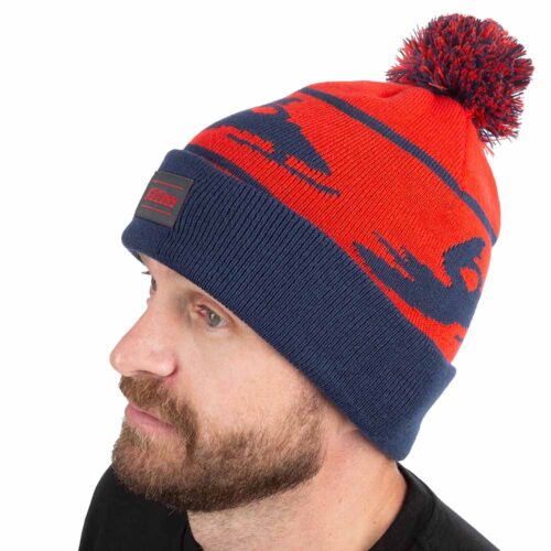 Alternative view of Klim Bomber Beanie Fiery Red/Dress Blues