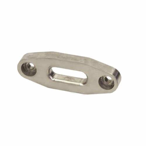 Alternative view of ATV winch fairlead / rope slider for synthetic rope, aluminium