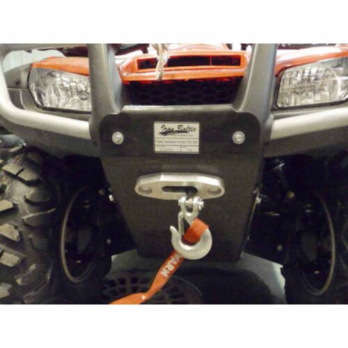 ATV winch fairlead / rope slider for synthetic rope, aluminium