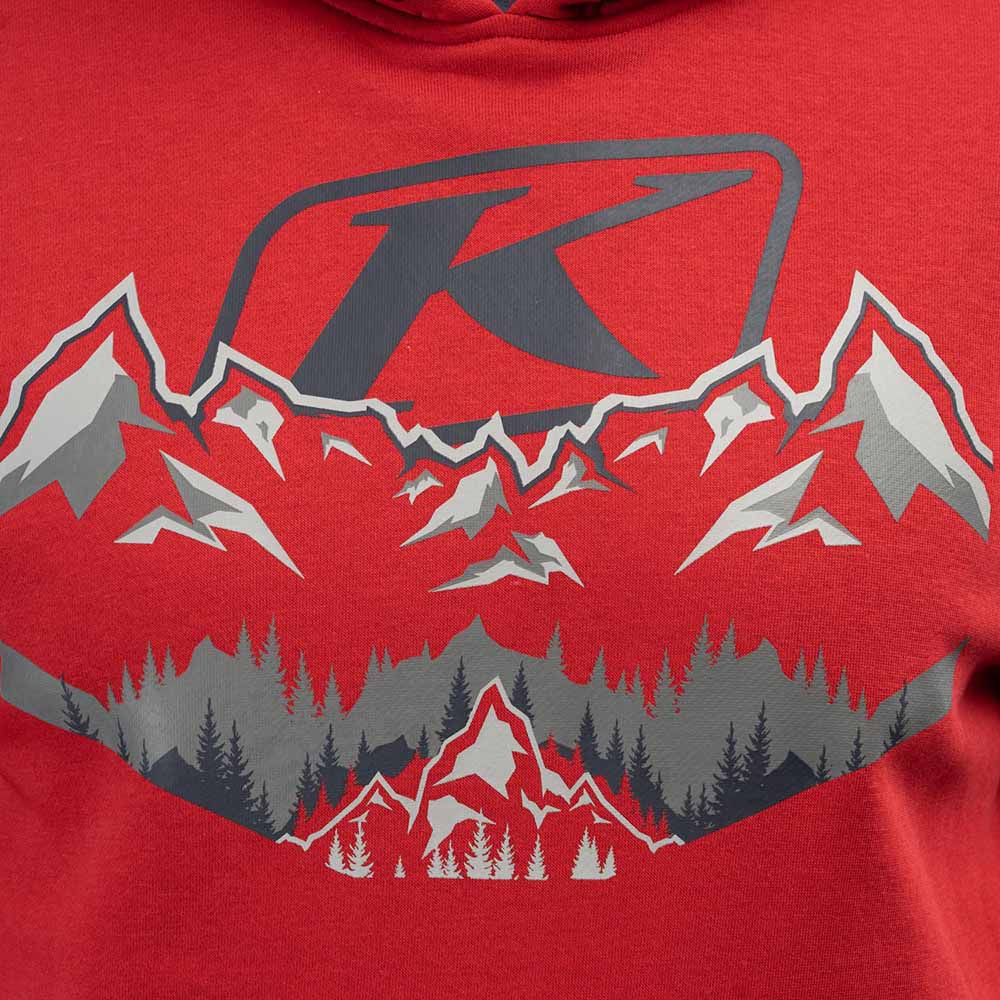 Klim Peak Side Pullover Hoodie Chili Pepper/Dress Blues – Tröjor Klim Peak Side Pullover Hoodie Chili Pepper/Dress Blues - Bild 2