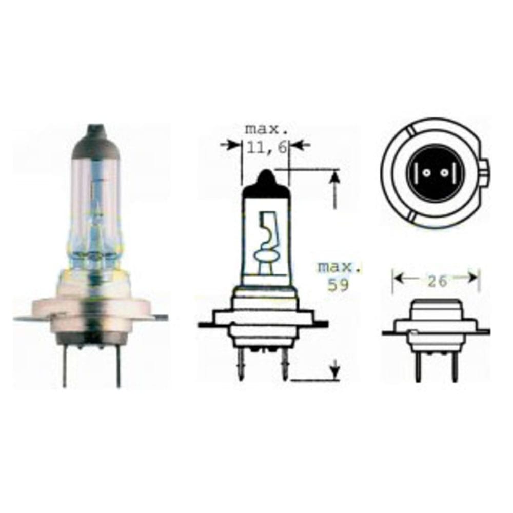 Glödlampa H7 12V 55W H7 Px26D (12-71598) – Glödlampor Glödlampa H7 12V 55W H7 Px26D (12-71598)