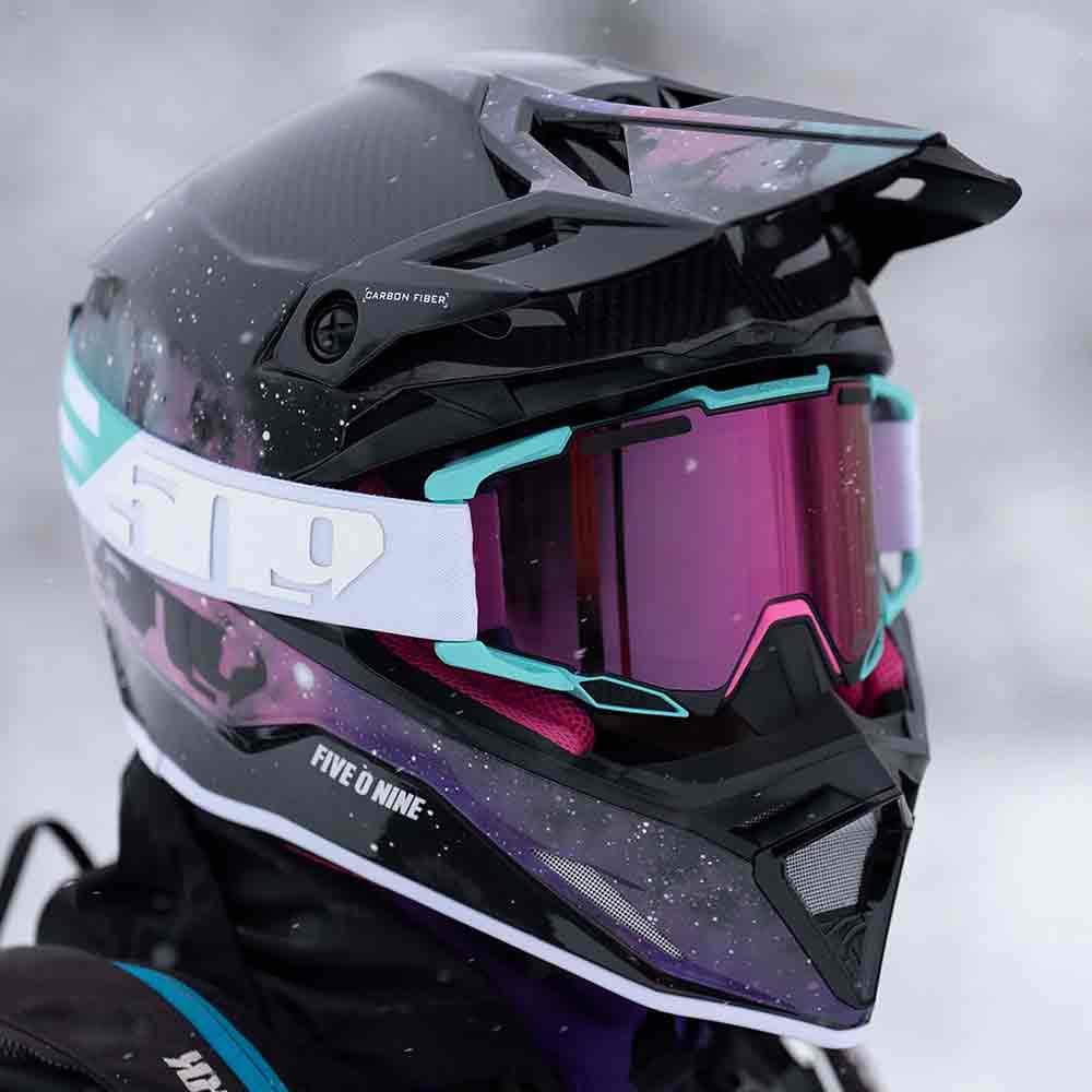 509 Sinister X7 Goggle Galaxy/Raspberry Mirror Light Smoke Tint – Skoterglasögon 509 Sinister X7 Goggle Galaxy/Raspberry Mirror Light Smoke Tint