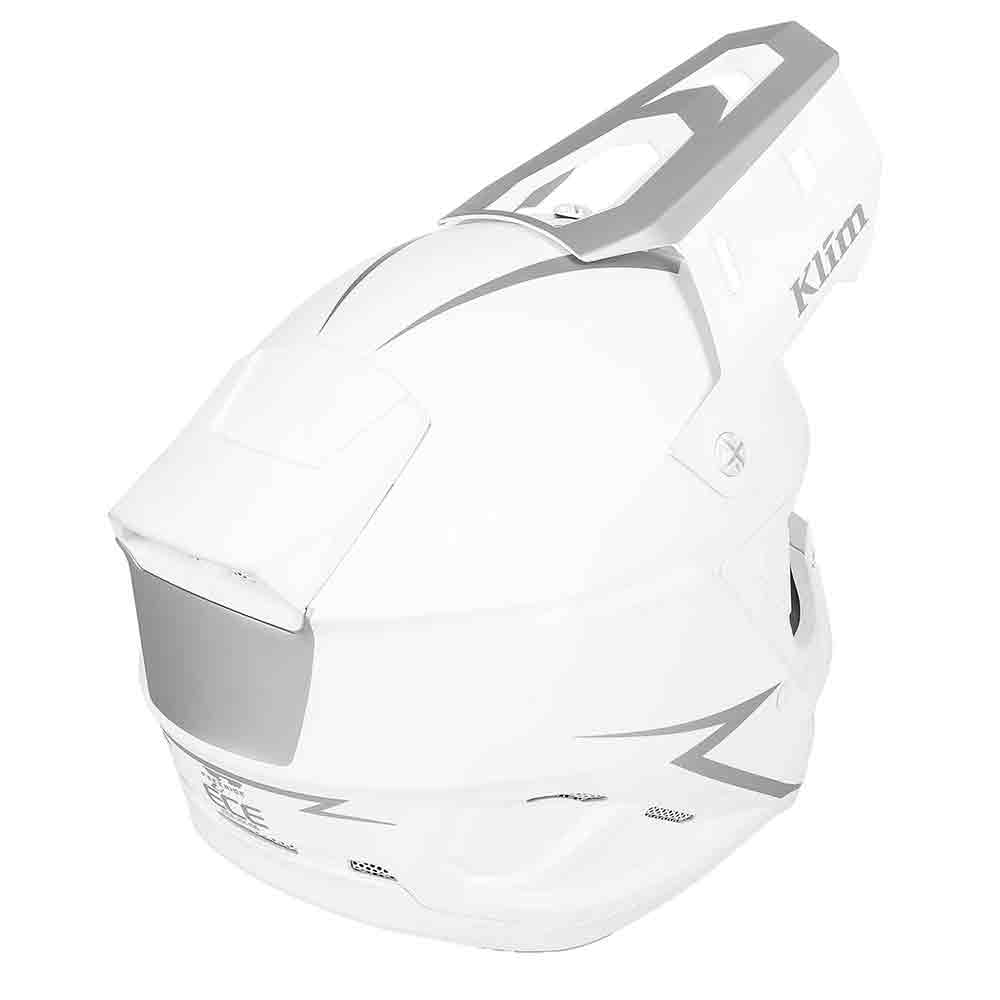 Klim T1 Freeride Helmet Solid Matte White – Skoterhjälmar Klim T1 Freeride Helmet Solid Matte White - Bild 6