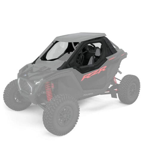 Polaris Zip Window Upper Doors for RZR PRO XP & PRO S, Front, Poly, Set of 2