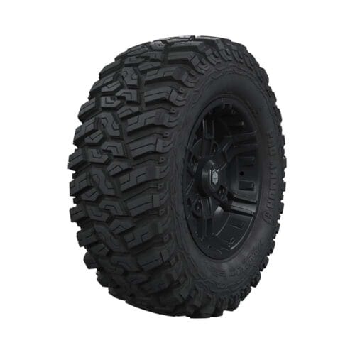 Pro Armor Wheel & Tire Set: Trekker 27" x 10" R14 4202 Matte Black