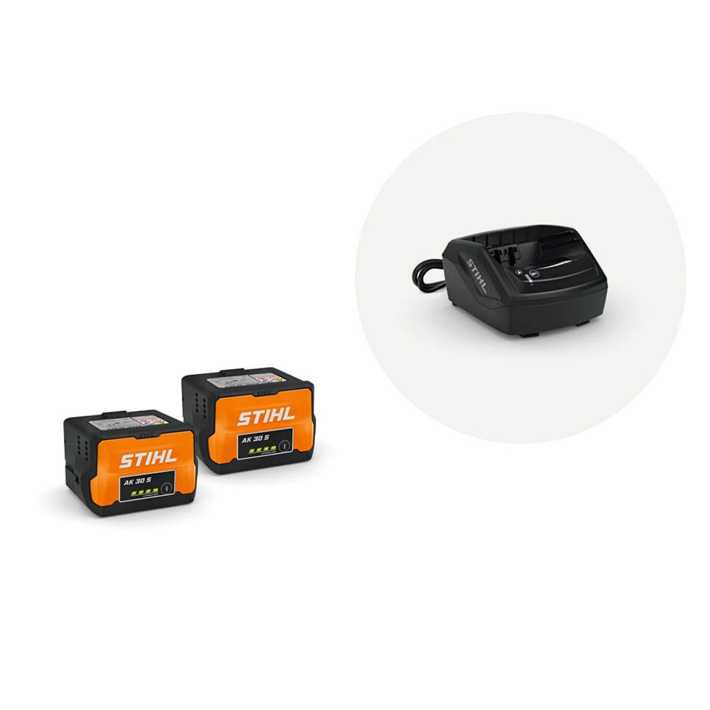 Stihl Startset med 2x batteri AK 30 S och laddare AL 101 – Batterimaskiner AK-systemet Stihl Startset med 2x batteri AK 30 S och laddare AL 101
