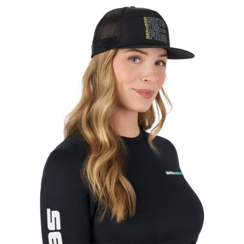 Alternative view of Sea-Doo Sets Us Free Flat Cap