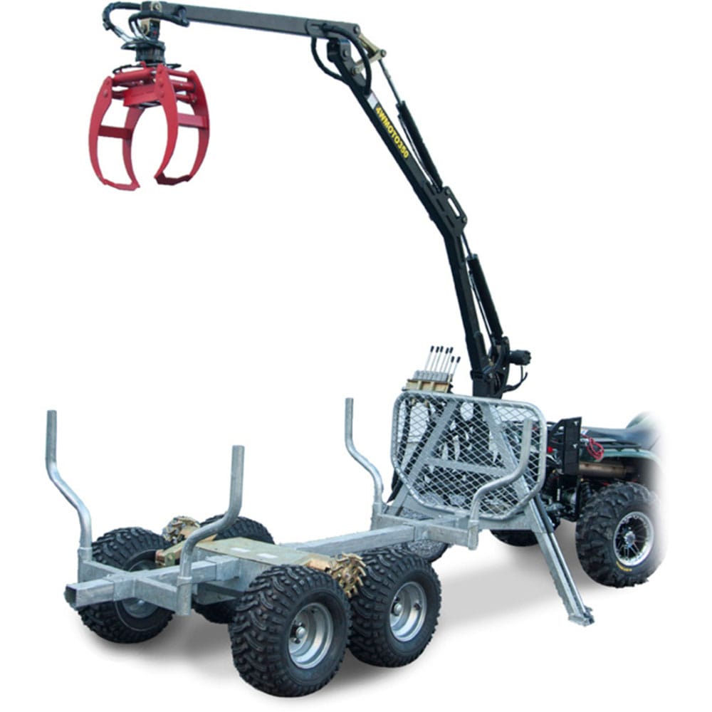 Bronco Griplastarvagn 350-II hydraulisk drivning och vinsch – ATV-vagnar Bronco Griplastarvagn 350-II hydraulisk drivning och vinsch