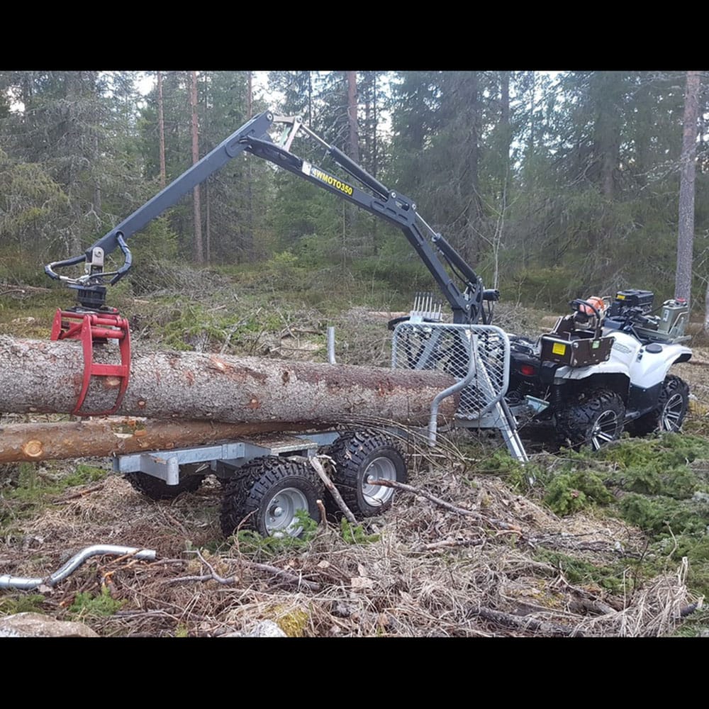 Bronco Griplastarvagn 350-II hydraulisk drivning och vinsch – ATV-vagnar Bronco Griplastarvagn 350-II hydraulisk drivning och vinsch - Bild 2