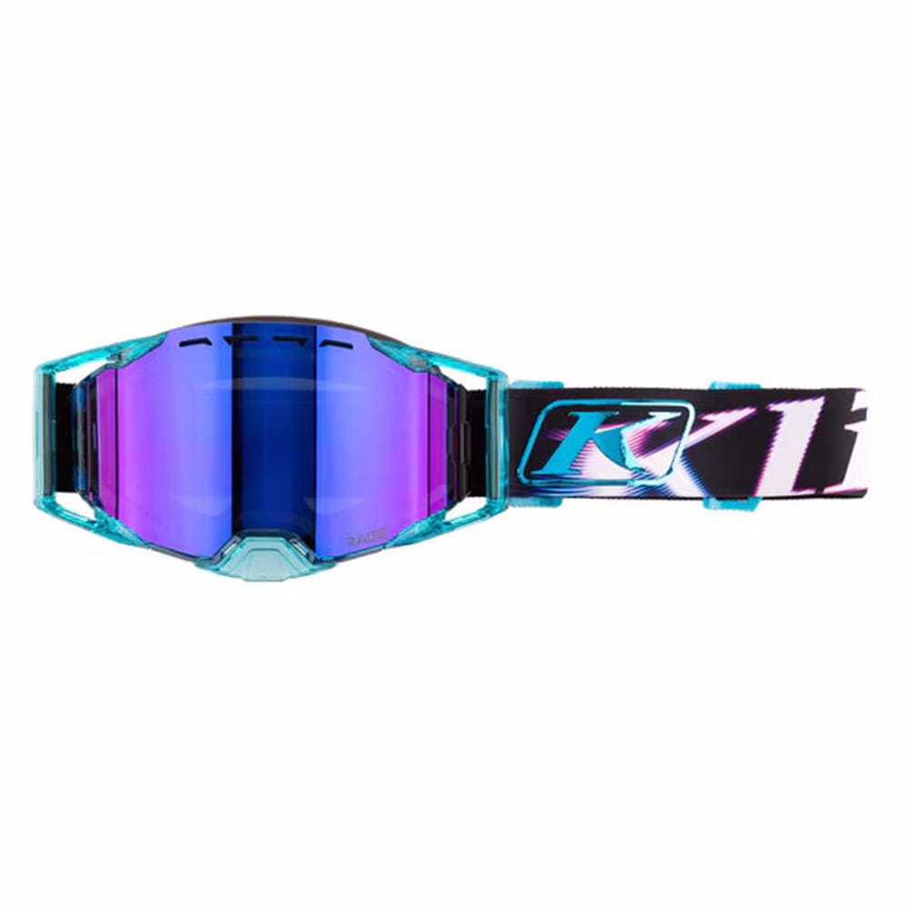 Klim Rage Goggle Phase Blue Purple Mirror – Skoterglasögon Klim Rage Goggle Phase Blue Purple Mirror