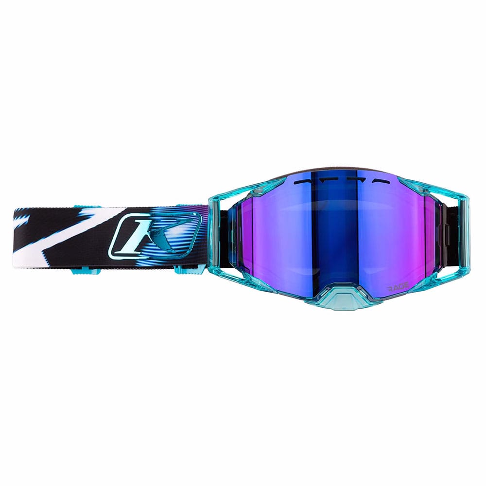 Klim Rage Goggle Phase Blue Purple Mirror – Skoterglasögon Klim Rage Goggle Phase Blue Purple Mirror - Bild 2
