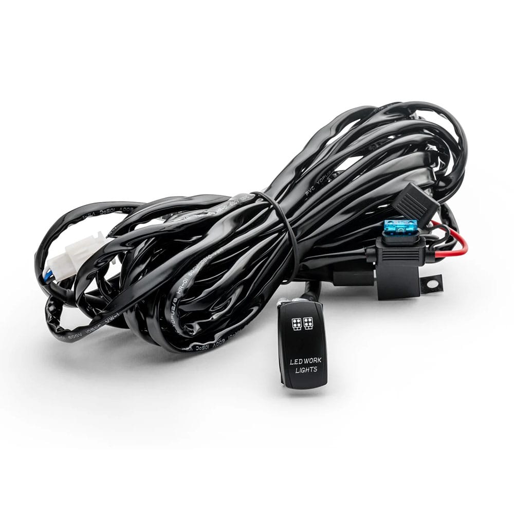 SuperATV LED Light Wiring Harness with Rocker Switch / LED Cube/Pod Light Harness – Eldelar LED Light Wiring Harness with Rocker Switch / LED Cube/Pod Light Harness
