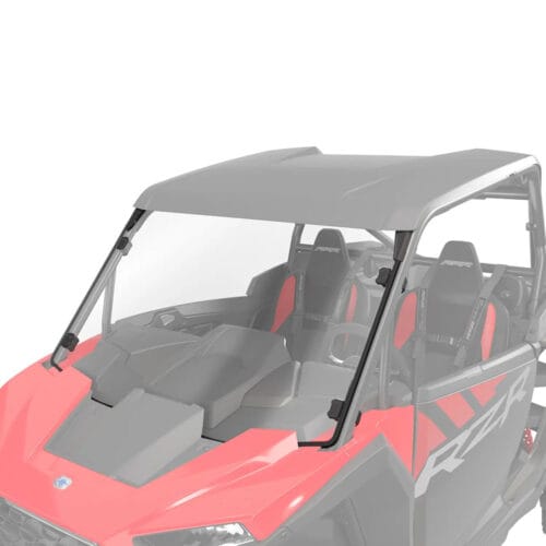 Polaris Lock & Ride Full and Vented Front Windshields, Hard Coat Polycarbonate, for RZR UTV