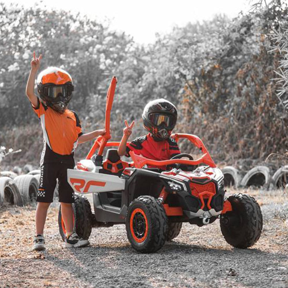 Elbil Barn Can-Am Maverick 2-sits (Tyst modell med gummidäck) – Barnmaskiner Elbil Barn Can-Am Maverick 2-sits (Tyst modell med gummidäck) - Bild 2