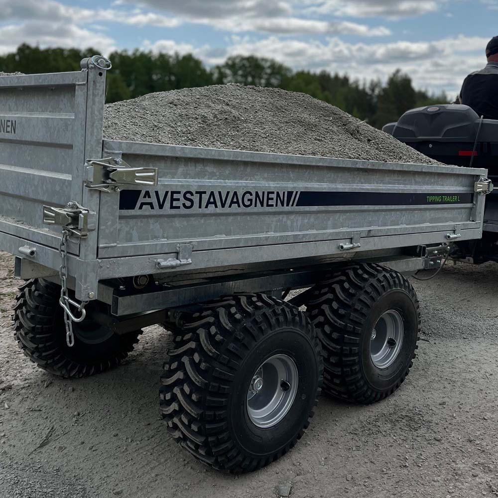 AvestaVagnen Tipping Trailer L, Hydraulic, Terrain – ATV-vagnar AvestaVagnen Tipping Trailer L, Hydraulic, Terrain