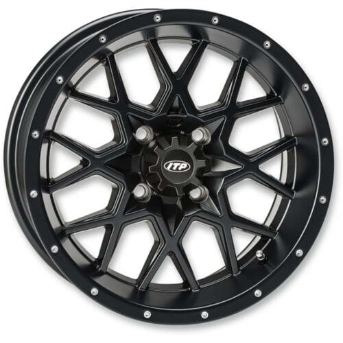 ITP Hurricane Wheel 14X7 4/156 6+1 ET +30mm Hurricane - Matte Black