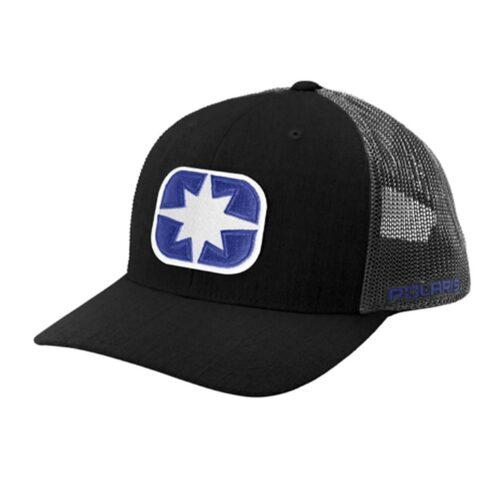 Polaris Ellipse Patch Trucker Hat Black/Blue