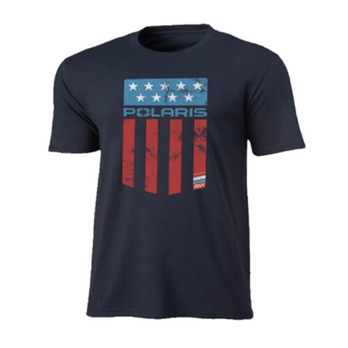 Polaris Mens Flag T-Shirt Navy