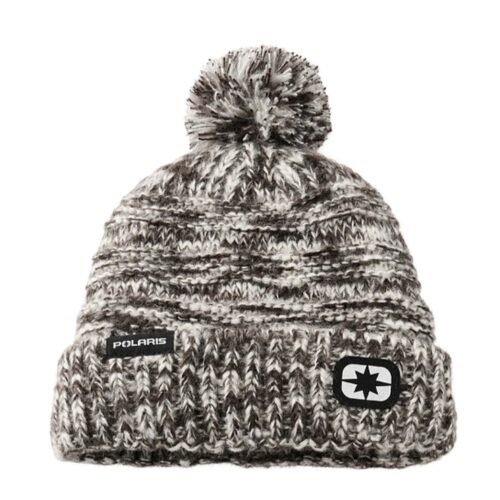 Polaris Space-Dye Pom Beanie Black/White