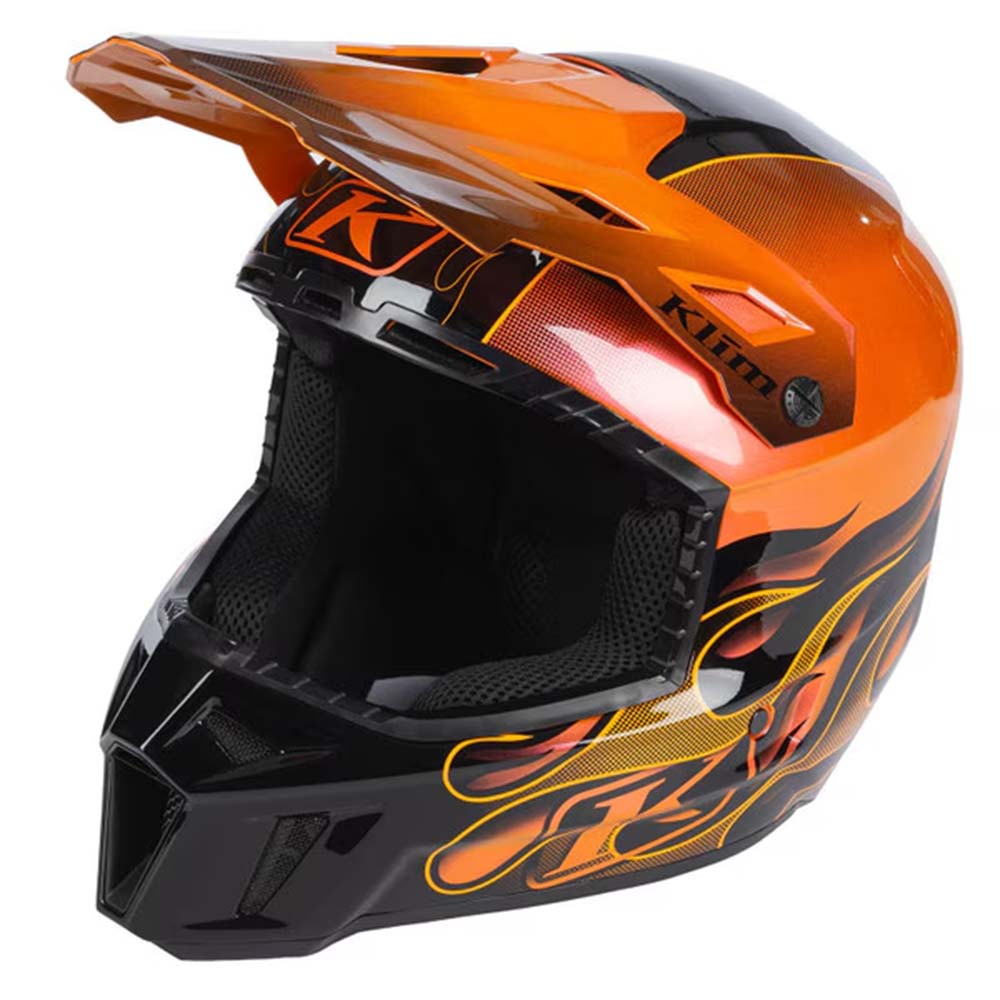 Klim F3 Carbon Helmet Scorched Sunrise – Skoterhjälmar Klim F3 Carbon Helmet Scorched Sunrise